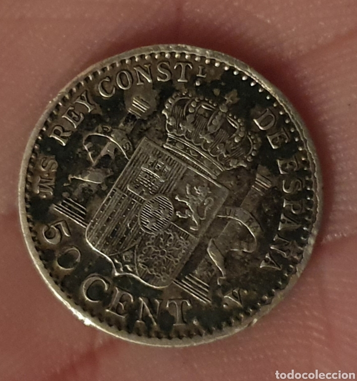 Monedas de Espa&ntilde;a: MONEDA DE 50 CTM DE ALFONSO XIII 1904 PLATA - Foto 2