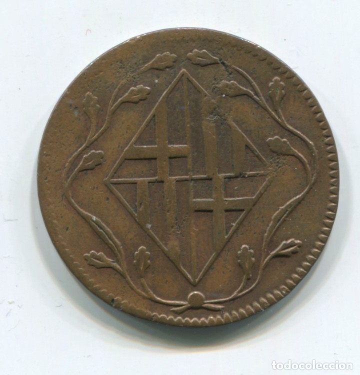 Monedas de Espa&ntilde;a: Fernando VII. 4 Quartos de Barcelona 1813 - Foto 1