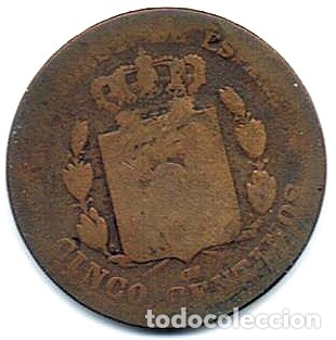 Monedas de Espa&ntilde;a: 5 C&Eacute;NTIMOS ALFONSO XII 1878. - Foto 2