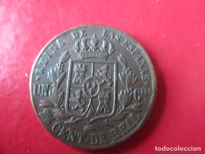 Monedas de Espa&ntilde;a: Isabel II. 25 centimos de real. 1864 Segovia. - Foto 2