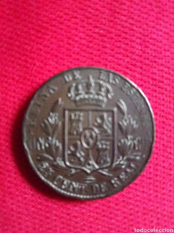 Monedas de Espa&ntilde;a: 25 CENT. DE REAL 1864 ISABEL II - Foto 5