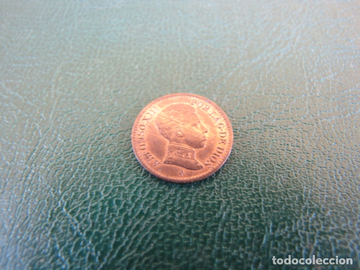 Monedas de Espa&ntilde;a: 1 c&eacute;ntimo cobre Alfonso XIII. EMBC - Foto 1