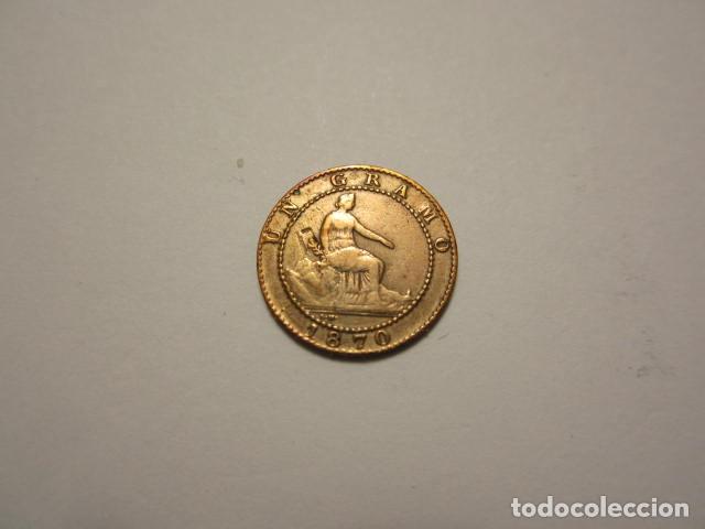 Monedas de Espa&ntilde;a: MONEDA DE 1 C&Eacute;NTIMO DE 1870 de LA 1&ordf; REP&Uacute;BLICA preciosa - Foto 1