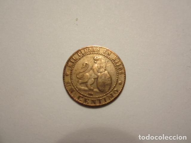 Monedas de Espa&ntilde;a: MONEDA DE 1 C&Eacute;NTIMO DE 1870 de LA 1&ordf; REP&Uacute;BLICA preciosa - Foto 2