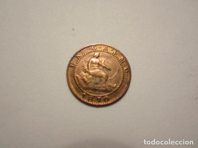 Monedas de Espa&ntilde;a: MONEDA DE 1 C&Eacute;NTIMO DE 1870 de LA 1&ordf; REP&Uacute;BLICA preciosa - Foto 1