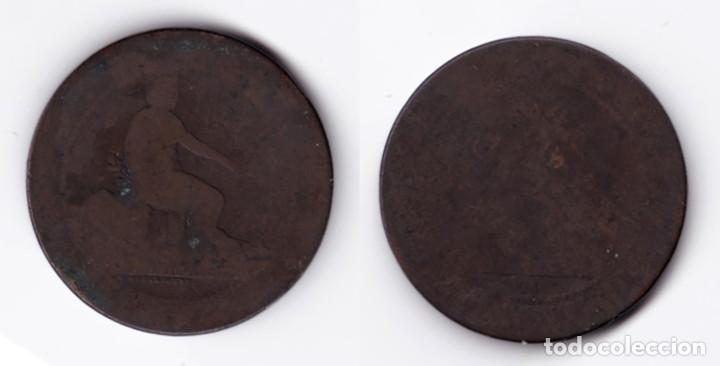 Monedas de Espa&ntilde;a: Moneda. Espa&ntilde;a. Gobierno Provisional. 10 C&eacute;ntimos. 1870 - Foto 3