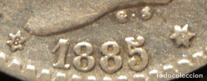 Monedas de España: 50 CÉNTIMOS 1885 *8 *6 ALFONSO XII ESPAÑA PLATA - Foto 4 - 58496815