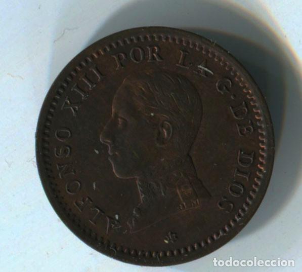 Monedas de Espa&ntilde;a: Alfonso XII. 2 c&eacute;ntimos de 1912. - Foto 1