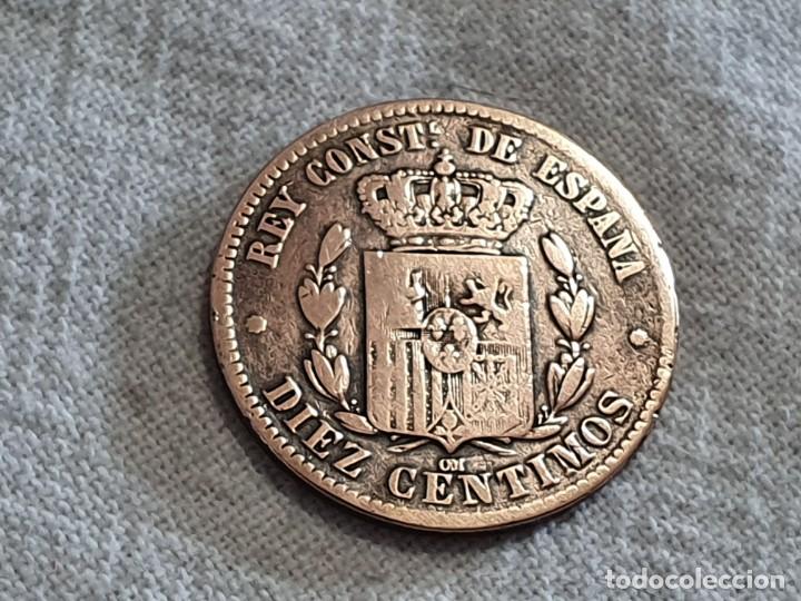 Monedas de Espa&ntilde;a: 10 c&eacute;ntimos 1879 - MBC - Foto 2