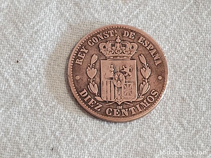 Monedas de Espa&ntilde;a: 10 c&eacute;ntimos 1879 - MBC - Foto 3