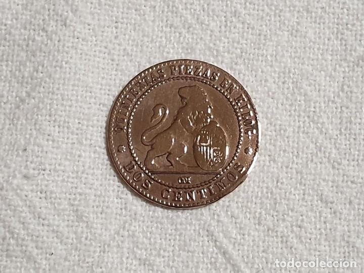 Monedas de Espa&ntilde;a: Moneda de 2 c&eacute;ntimos 1870 - MBC - Foto 5
