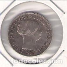 Monedas de España: MONEDA DE 2 REALES DE ISABEL 2ª ACUÑADA EN BARCELONA EN 1853. PLATA. EBC- (ISA60). Lote 185087991