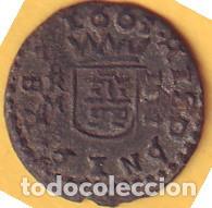 Monedas de Espa&ntilde;a: FELIEP IV CUATRO MARAVEDIS CECA DE TRUJILLO 1663 - Foto 2