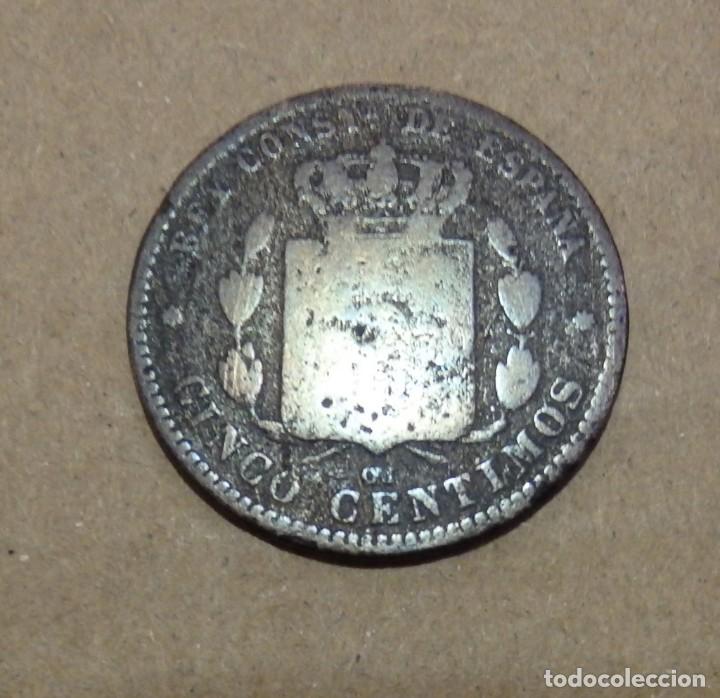 Monedas de Espa&ntilde;a: 5 C&Eacute;NTIMOS 1879 ALFONSO XII - Foto 2