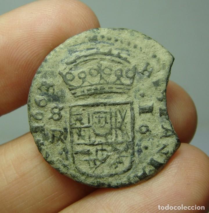 Monedas de Espa&ntilde;a: 16 Maraved&iacute;s. Felipe IV. Sevilla - 1663 - Foto 2