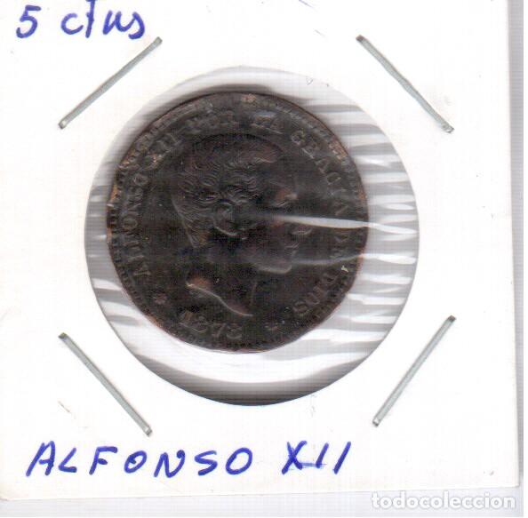 Monedas de Espa&ntilde;a: ALFONSO XII 1878      5 CENTIMOS   LA QUE VES - Foto 1