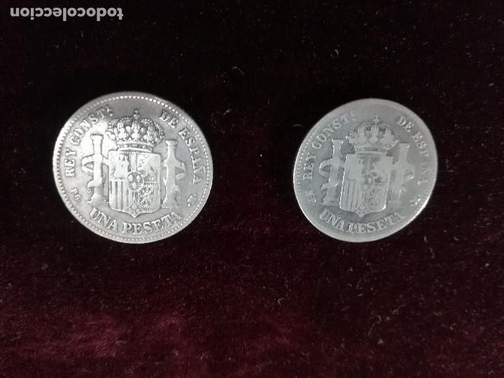 Monedas de Espa&ntilde;a: LOTE DE CONJUNTO DE 2 MONEDAS DE ALFONSO XII - Foto 4