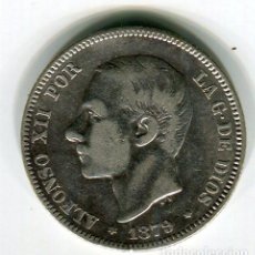 Monedas de España: DOS (2) PESETAS ALFONSO XII 1879 *18 *7-. Lote 55913297