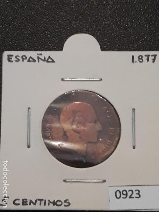 Monnaies d'Espagne: 5 c&eacute;ntimos 1877