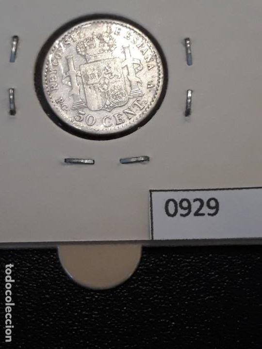 Monedas de Espa&ntilde;a: Espa&ntilde;a 50 c&eacute;ntimos 1910 estrella 1-0 - Foto 2