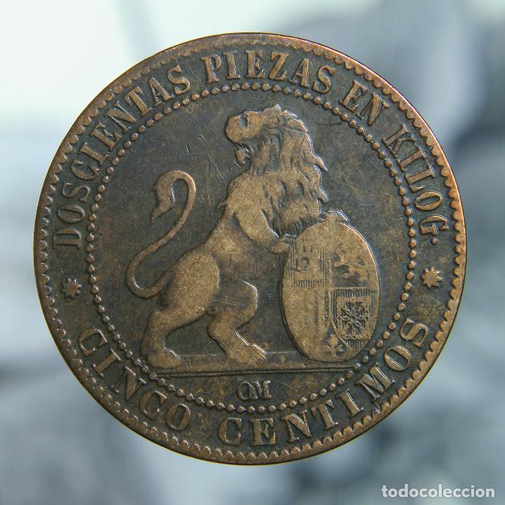 Monedas de Espa&ntilde;a: 5 c&eacute;ntimos del Gobierno Provisional de 1870. - Foto 1