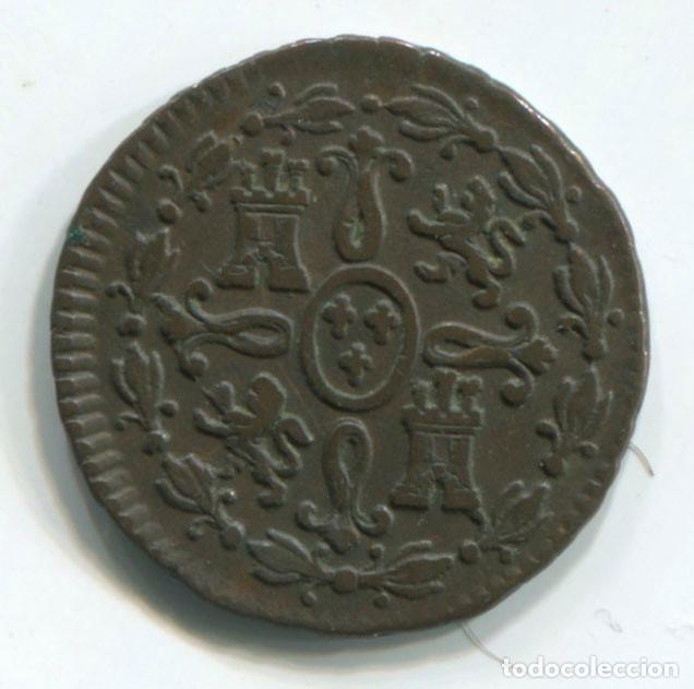 Monedas de Espa&ntilde;a: FERNANDO VII. 2 MARAVEDIS. 1825. SEGOVIA - Foto 2