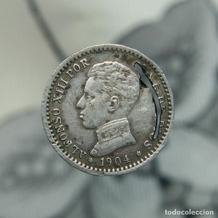 Monedas de Espa&ntilde;a: 50 c&eacute;ntimos de Alfonso XIII,de 1904. - Foto 1