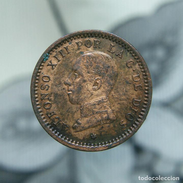 Monedas de Espa&ntilde;a: 2 c&eacute;ntimos de Alfonso XIII,de 1912. - Foto 1