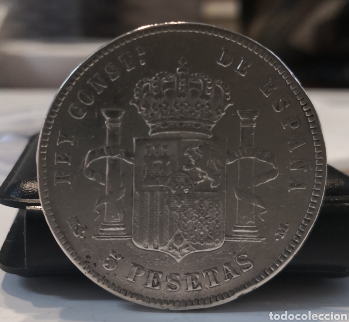 Monedas de Espa&ntilde;a: 5 pesetas ALFONSO XII 1885 MS-M - Foto 2