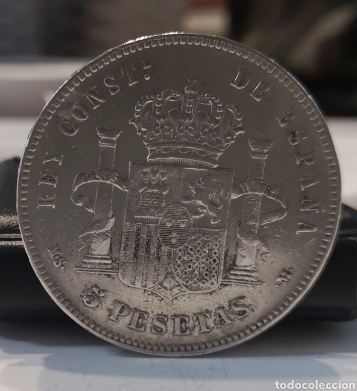 Monedas de Espa&ntilde;a: 5 pesetas ALFONSO XII 1885 MS-M - Foto 2