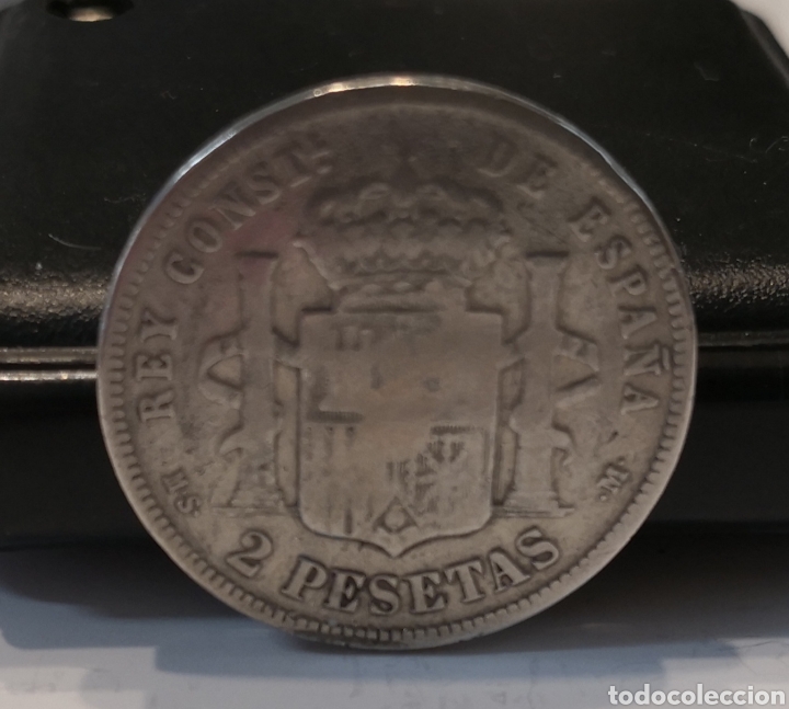 Monedas de Espa&ntilde;a: 2 pesetas ALFONSO XII 1883 MS-M - Foto 2