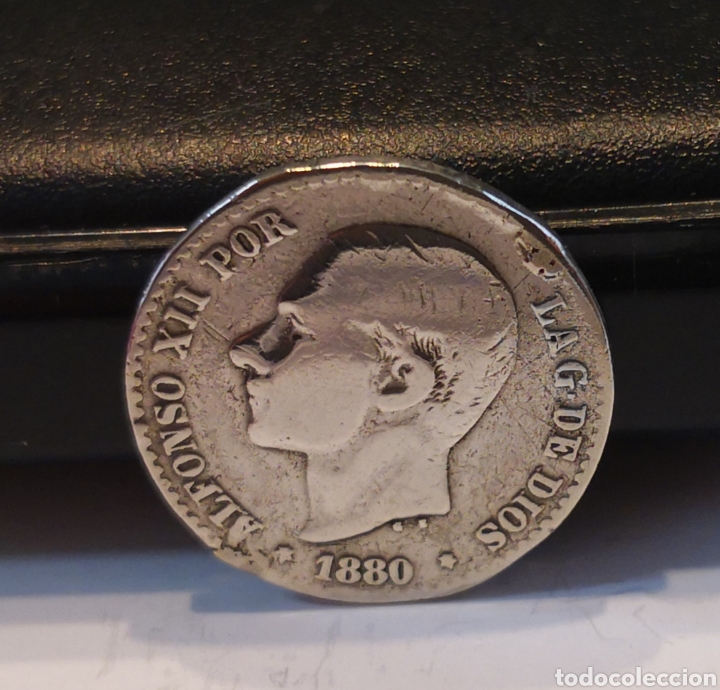 Monedas de Espa&ntilde;a: 50 c&eacute;ntimos ALFONSO XII 1880 MS-M - Foto 1