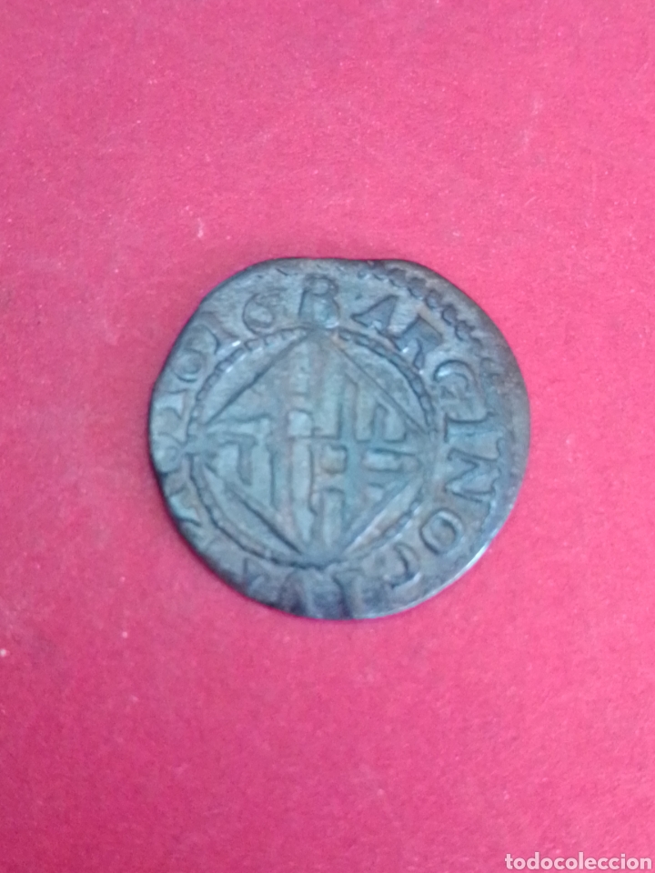 Monedas de Espa&ntilde;a: FELIPE III. ARDITE DE 1616. BARCELONA. - Foto 2
