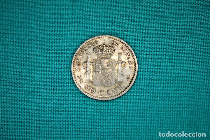 Monedas de España: España 50 Céntimos Alfonso XIII 1904 Estrellas 1-0 PC V 3079 - Foto 4 - 194245392