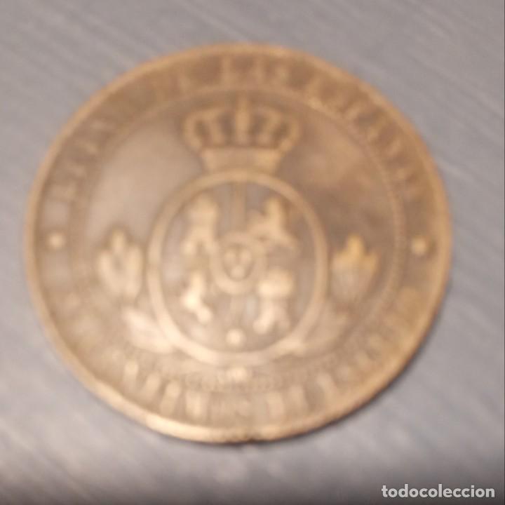 Monedas de Espa&ntilde;a: Moneda 2 1/2 c&eacute;ntimos de escudo. 1868 - Foto 2