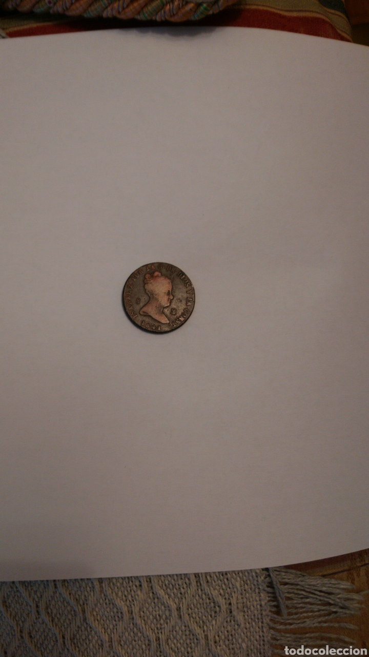 Monedas de Espa&ntilde;a: Ocho maraved&iacute;s de Isabel II 1841 - Foto 2