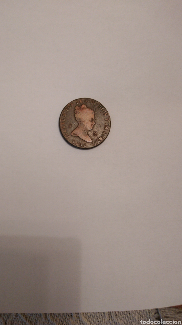 Monedas de Espa&ntilde;a: Ocho maraved&iacute;s de Isabel II 1841 - Foto 3