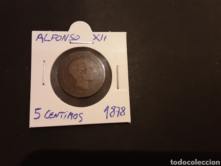 Monedas de Espa&ntilde;a: Moneda 5 Centimos 1878 Alfonso XII Espa&ntilde;a - Foto 1