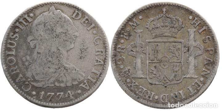 Monedas de Espa&ntilde;a: 2 REALES 1774-FM MEXICO - Foto 1