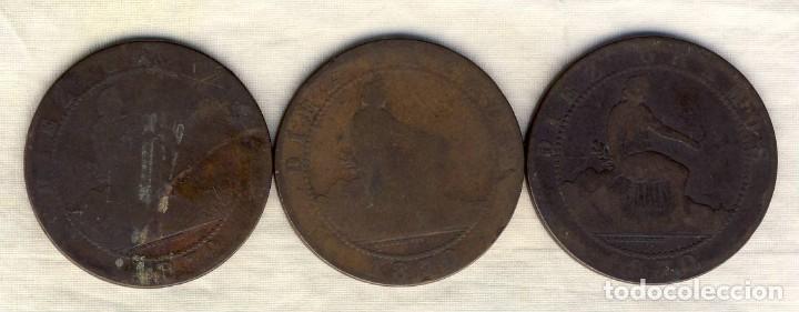 M&uuml;nzen von Spanien: GOBIERNO PROVISIONAL: TRES MONEDAS DE: 10 C&Eacute;NTIMOS.-  (7)