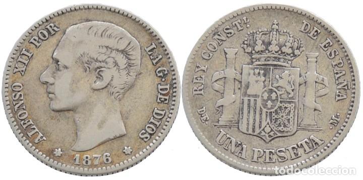 M&uuml;nzen von Spanien: 1 PESETA 1876-DEM