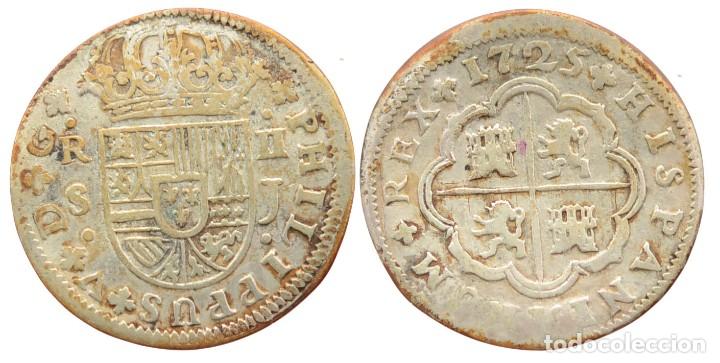Monedas de Espa&ntilde;a: 2 REALES 1725-J SEVILLA - Foto 1