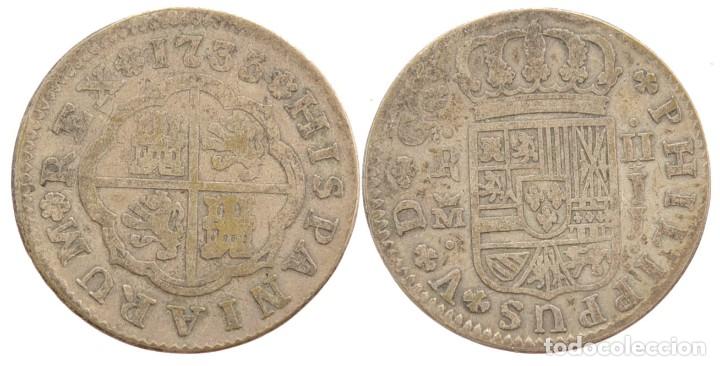 Monedas de Espa&ntilde;a: 2 REALES 1735-JJ MADRID - Foto 1