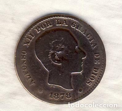Monedas de Espa&ntilde;a: 5 C&Eacute;NTIMOS DE ALFONSO XII.- 1878.- (1) - Foto 1