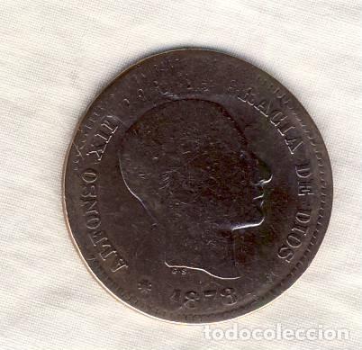Monedas de Espa&ntilde;a: 5 C&Eacute;NTIMOS DE ALFONSO XII.- 1878.- (2) - Foto 1