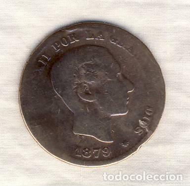 Monedas de Espa&ntilde;a: 5 C&Eacute;NTIMOS DE ALFONSO XII.- 1879.- (1) - Foto 1