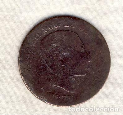 Monedas de Espa&ntilde;a: 5 C&Eacute;NTIMOS DE ALFONSO XII.- 1879.- (4) - Foto 1