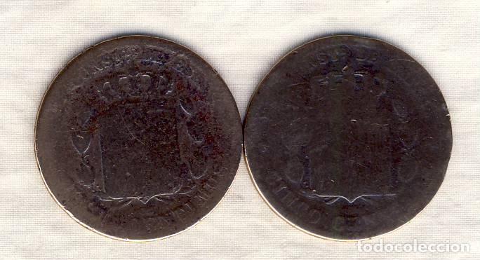 Monedas de Espa&ntilde;a: 5 C&Eacute;NTIMOS DE ALFONSO XII.- DOS MONEDAS.- - Foto 2