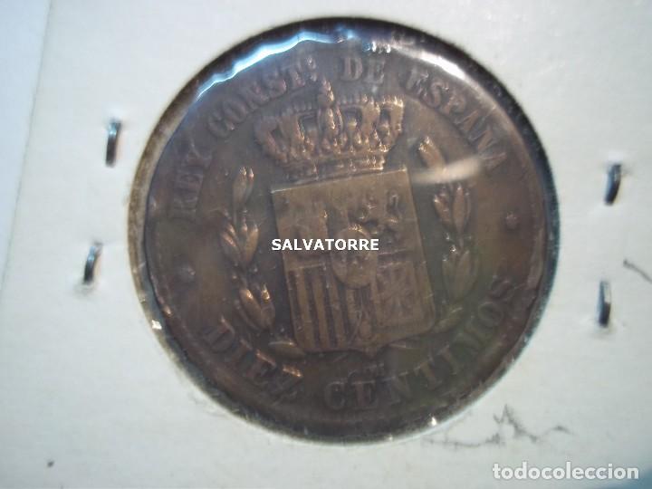 Monedas de Espa&ntilde;a: ALFONSO XII. 1877.10 CENTIMOS. - Foto 5