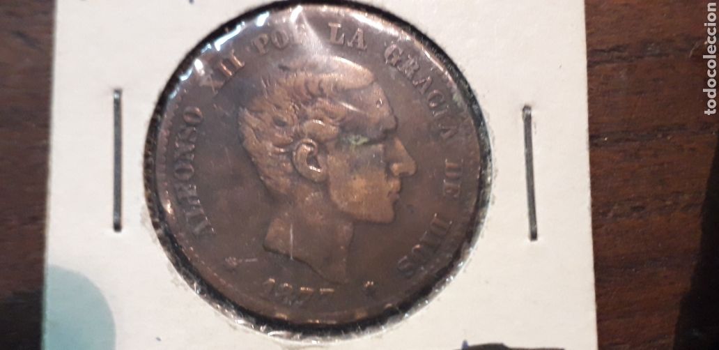 Monedas de Espa&ntilde;a: ALFONSO XII. 1877.10 CENTIMOS. - Foto 1